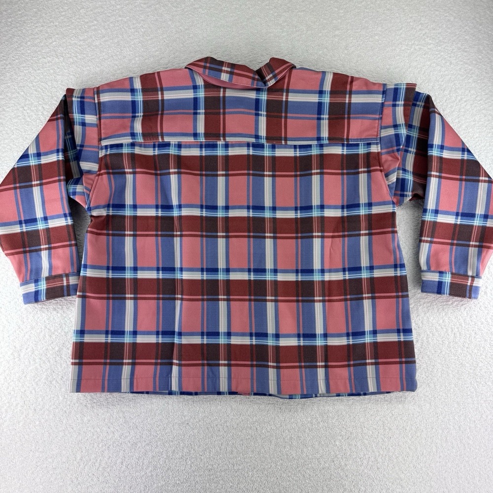 Candace Cameron Bure Ruffle Sleeve Shirt Jacket Shacket 2X Blossom Plaid - Picture 8 of 11